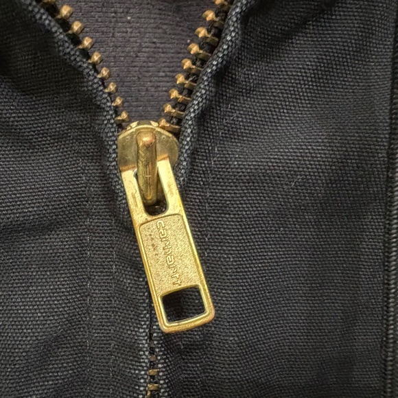 Carhartt Jacket Mens XL J140 Black UFCW Union Quilted Flannel Lined USA Made - Picture 3 of 14